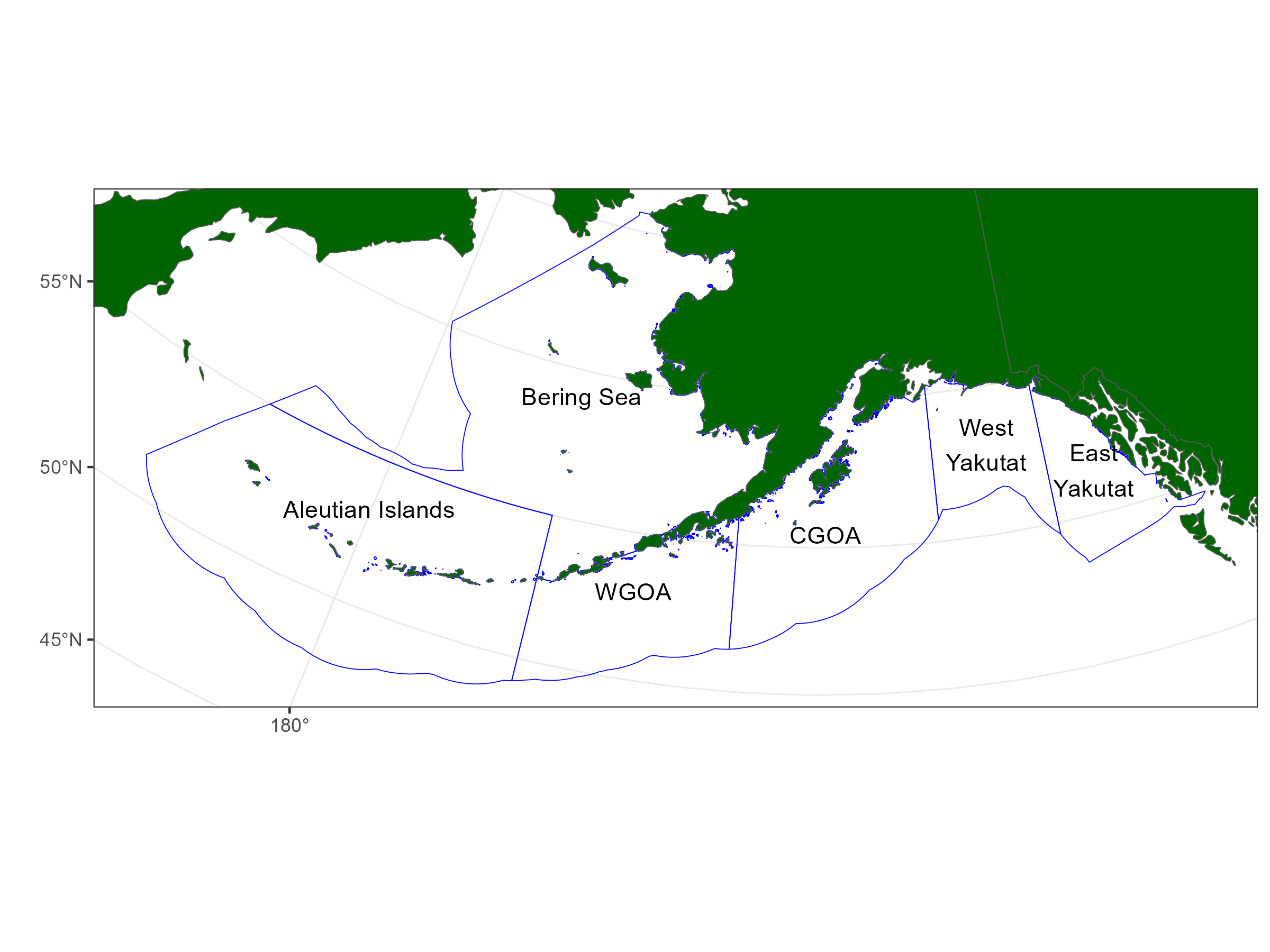 The finest spatial resolution that we are considering for Sablefish assessment