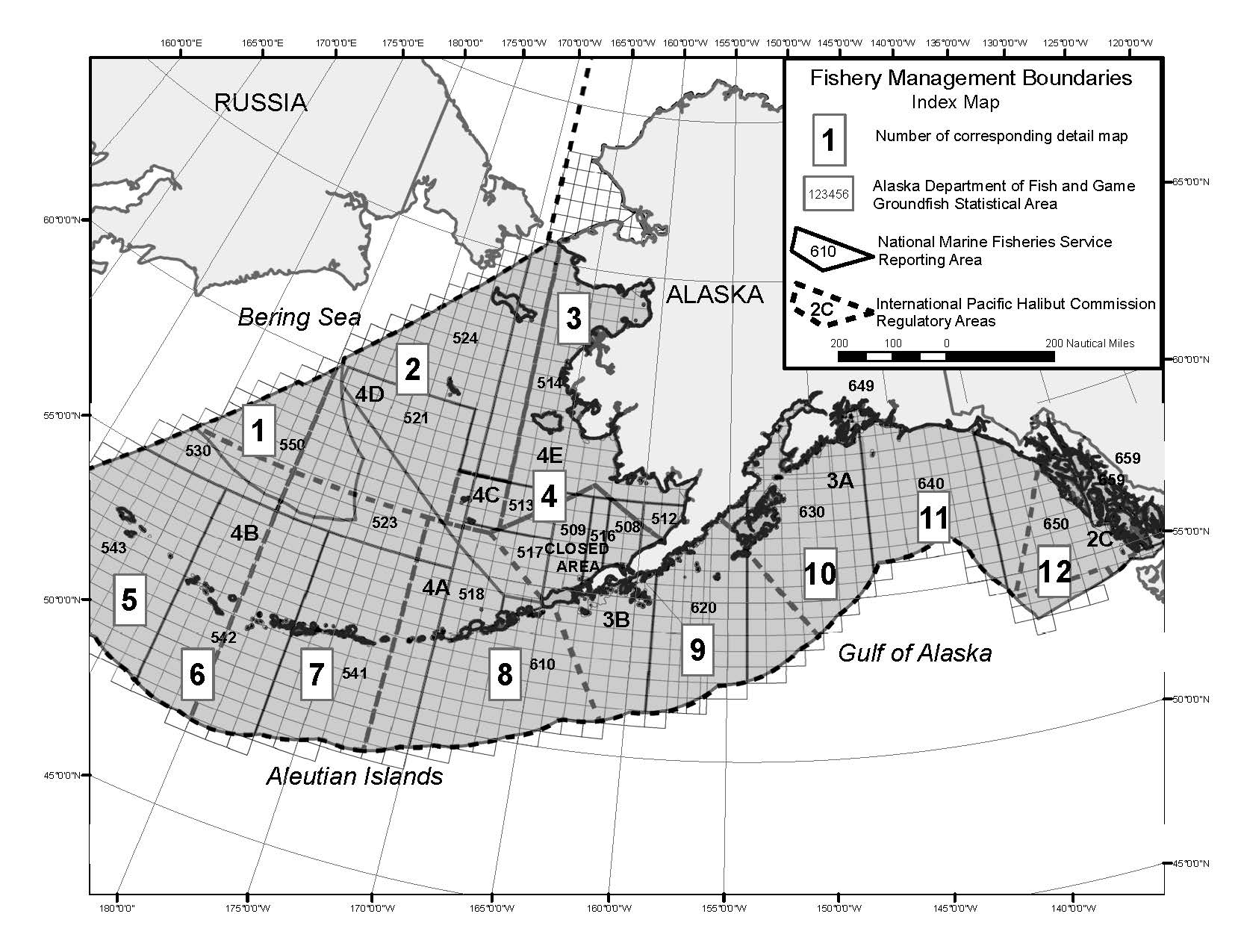Statistical and reporting areas for GOABS complex